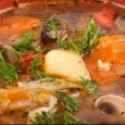 bors cu ciuperci