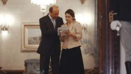 Traian Basescu si Adriana Saftoiu