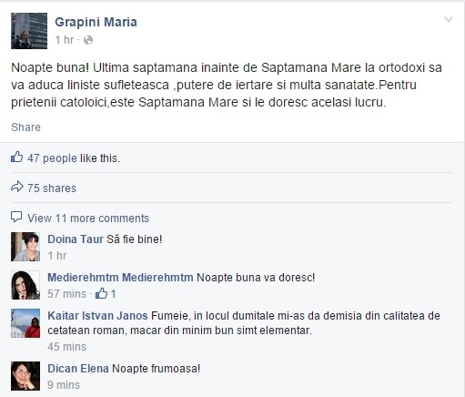 Maria Grapini Facebook