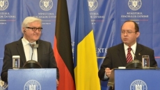 Frank-Walter Steinmeier şi Bogdan Aurescu 
