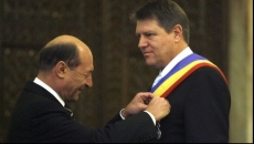 Traian Basescu si Klaus Iohannis