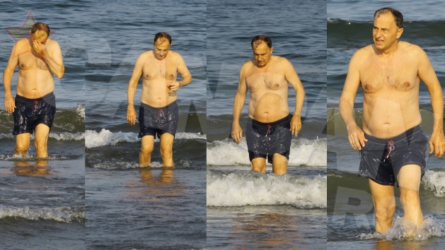 Mircea Geoană, la plajă