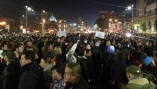 Protest in Piata Universitatii